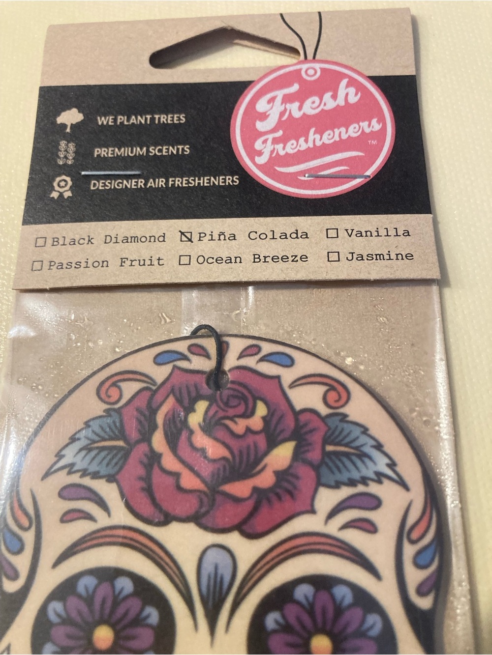 Sugar Skull Car & Home Air Freshener - Multicolor - Picture 3 of 4
